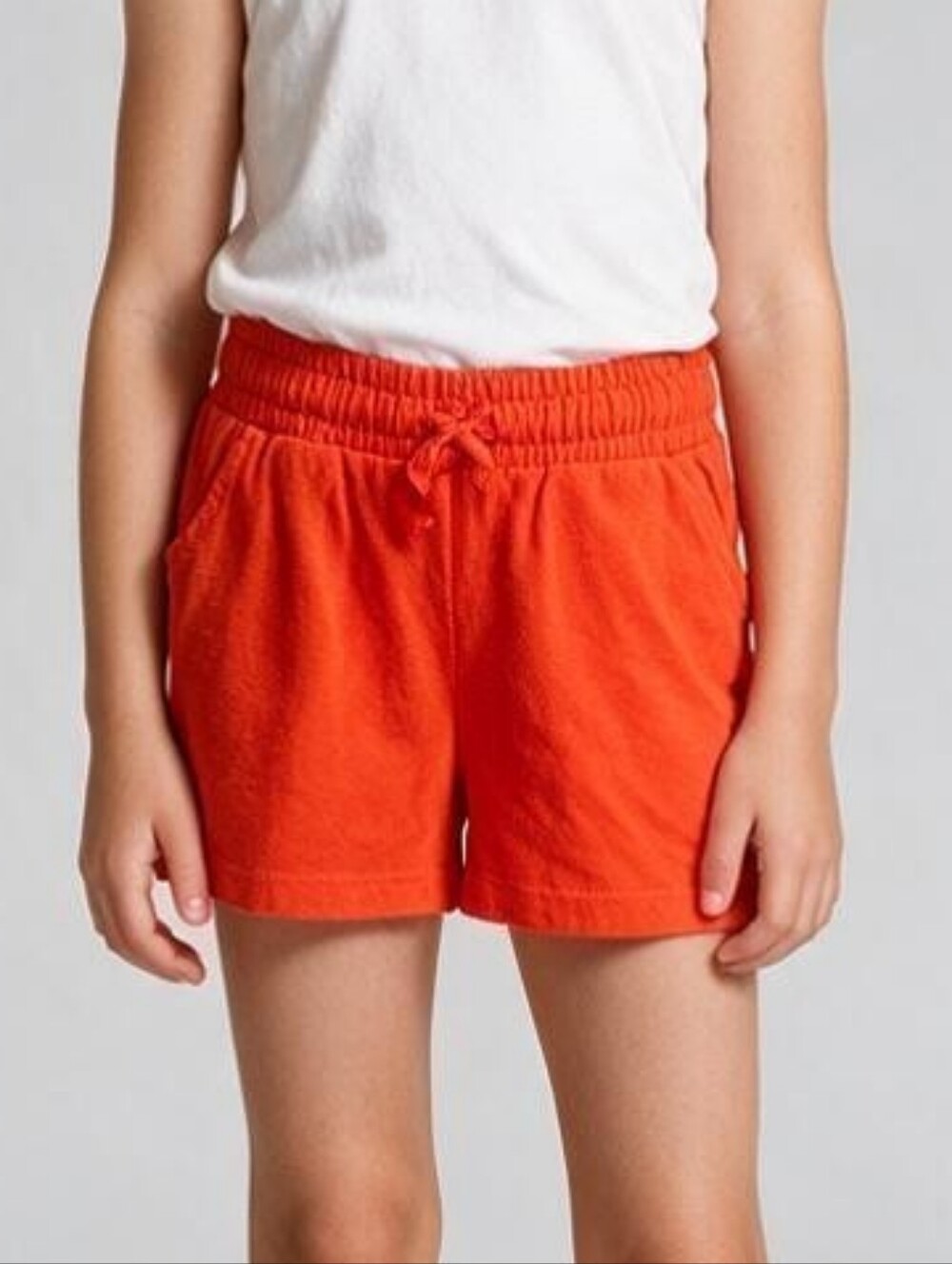Cat & Jack Red Girls' Drawstring Knit Shorts